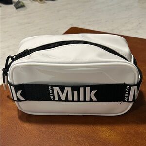 Milk Makeup Glossy White Belt Bag